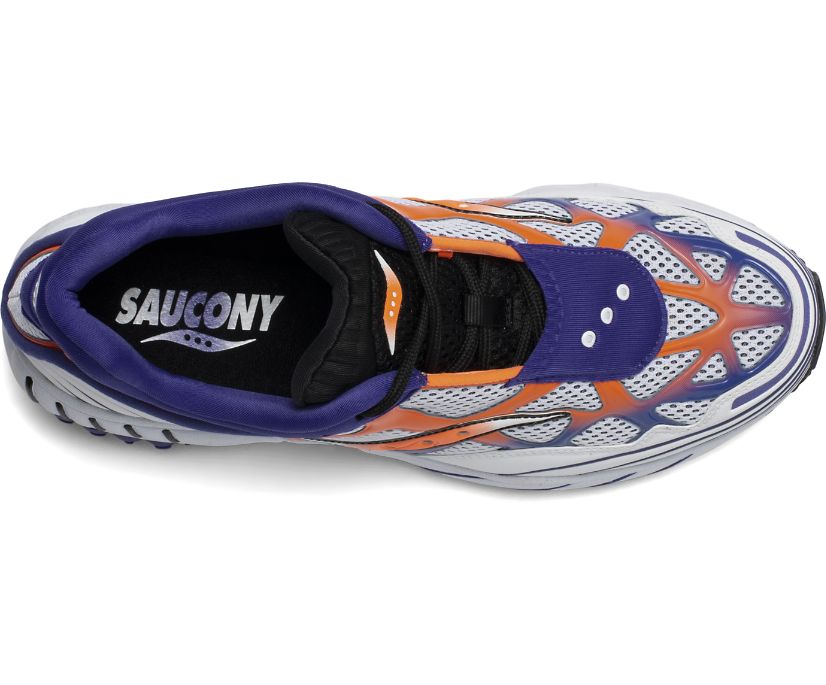 Saucony Grid Web Women's Originals White / Orange / Purple | Canada 005TCEV